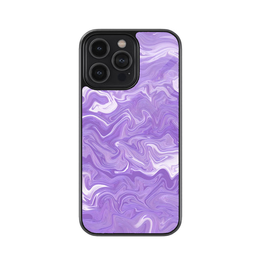 Lavender Marble Swirl Metal Cover