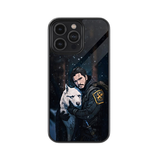 Game of Thrones – Jon Snow with Ghost Metal Cover