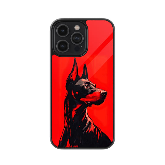 Doberman Red Edition Metal Mobile Cover