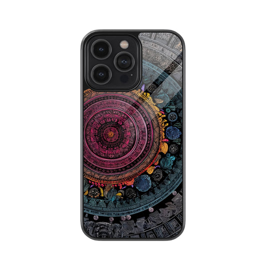 Mandala Cosmic Art Metal Mobile Cover