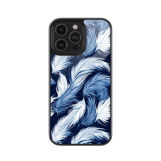Feather Serenity Metal Mobile Cover