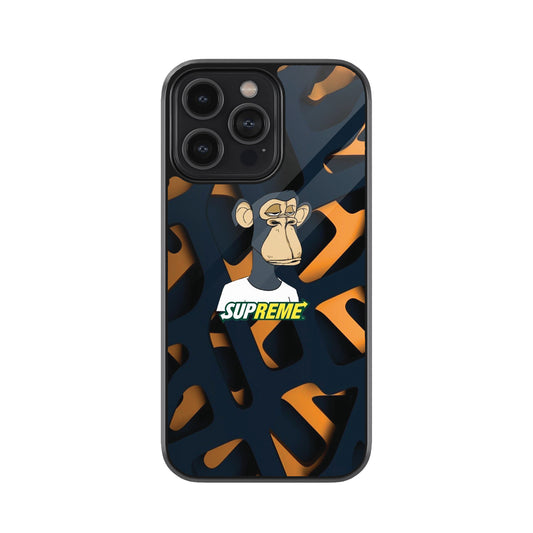 Supreme Ape Design Metal Mobile Cover