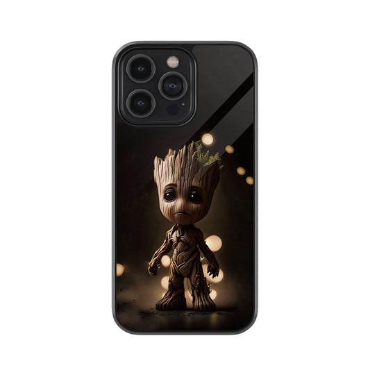 Baby Groot Design Metal Mobile Cover