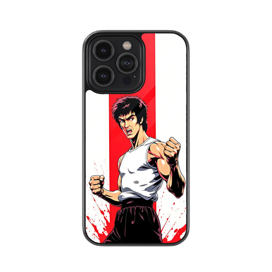 Martial Arts Fighter Design Metal Mobile Cover