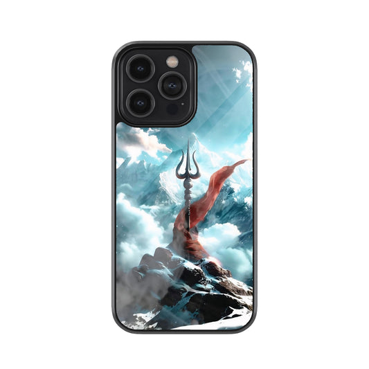 Shiv Trishul Spiritual Design Metal Mobile Cover