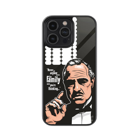 Godfather Quote Design Metal Mobile Cover