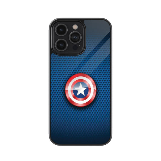Captain America Shield Metal Mobile Cover