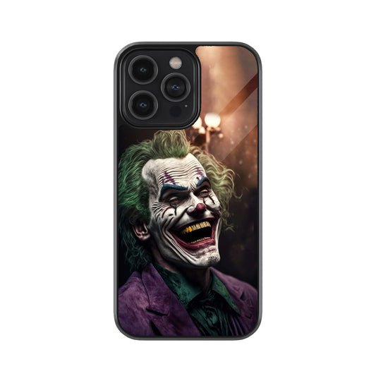Joker Laughing Portrait Metal Mobile Cover