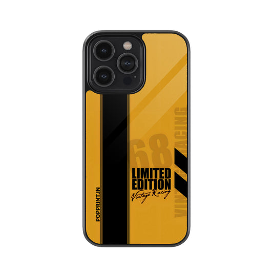 Vintage Racing Yellow Mobile Cover