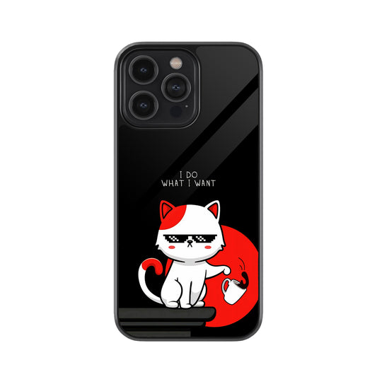 Cool Cat Attitude Metal Mobile Cover