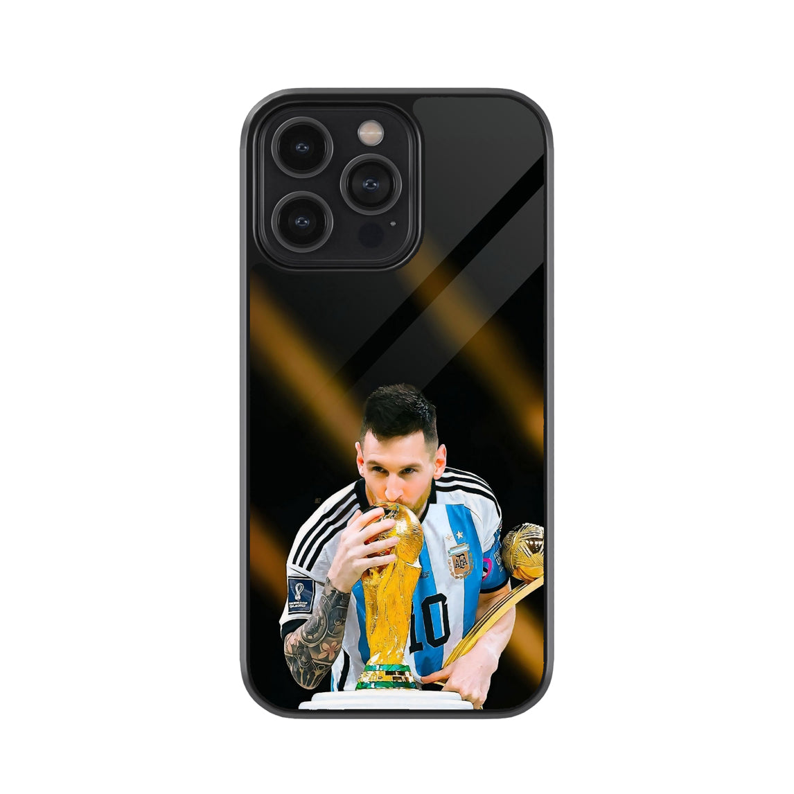 Lionel Messi World Cup Champion Metal Mobile Cover