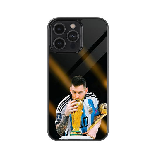 Lionel Messi World Cup Champion Metal Mobile Cover