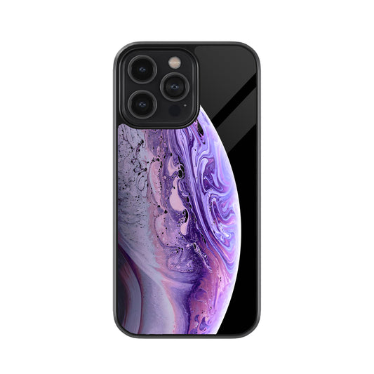 Purple Marble Galaxy Metal Cover