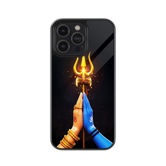 Shiva & Parvati Hands with Trishul Mobile Cover