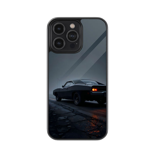 Classic Black Muscle Car Mobile Cover