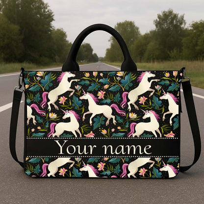 Unicorn Bloom Hobo Tote Bag