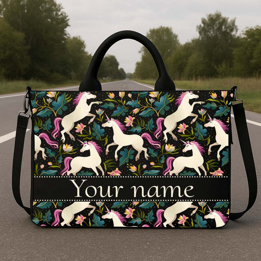 Unicorn Bloom Hobo Tote Bag