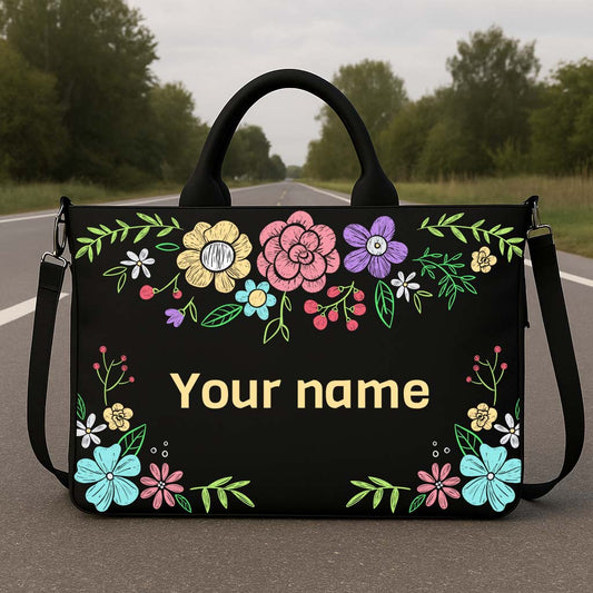 The Flower Frame Hobo Tote Bag