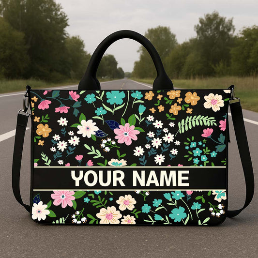 The "Delicate Flora" Satchel Hobo Tote Bag