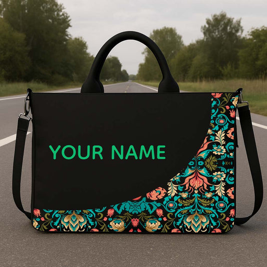 Midnight Vignette Hobo Tote Bag