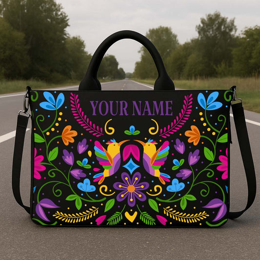 Boho Birds Hobo Tote Bag
