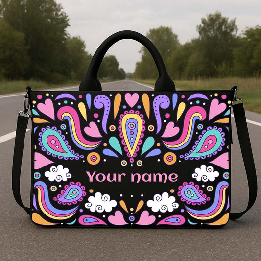 Paisley Pixie Hobo Tote Bag