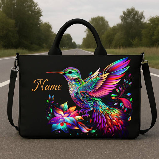 Aura Hummingbird Satchel Hobo Tote Bag