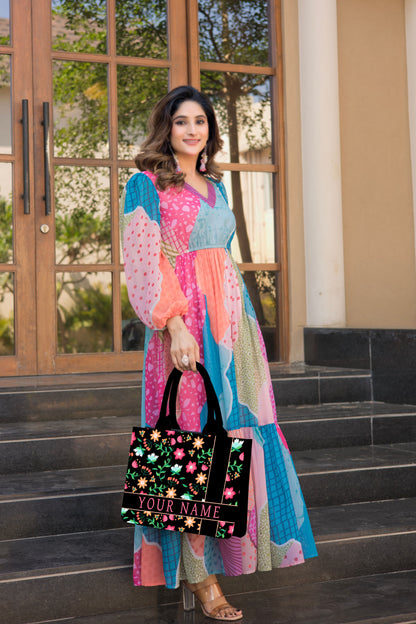 Customized Enchanted Bloom Tote