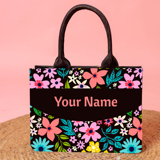 Customized embossed Flora Tote bag