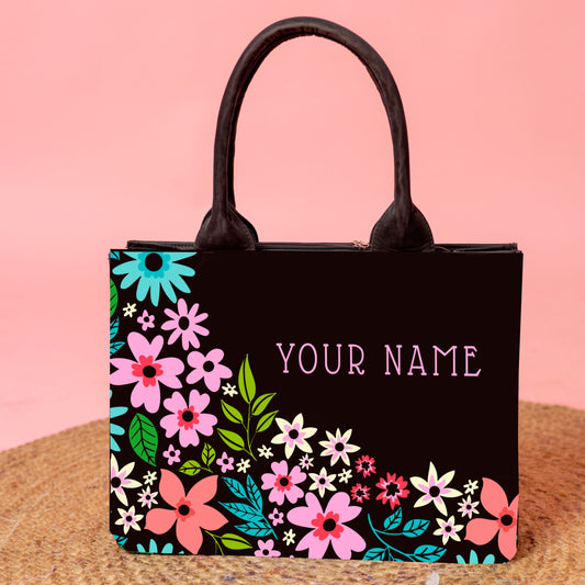 Customized embossed Flora Tote bag