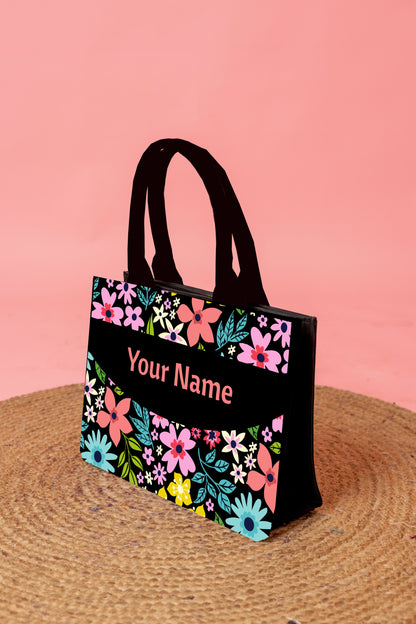 Customized embossed Flora Tote bag