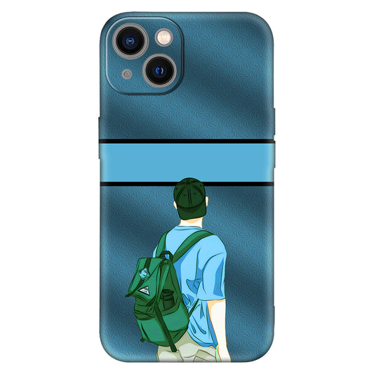 Personalized Cartoon Backpack Phone Cover